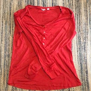 Flannel pj top